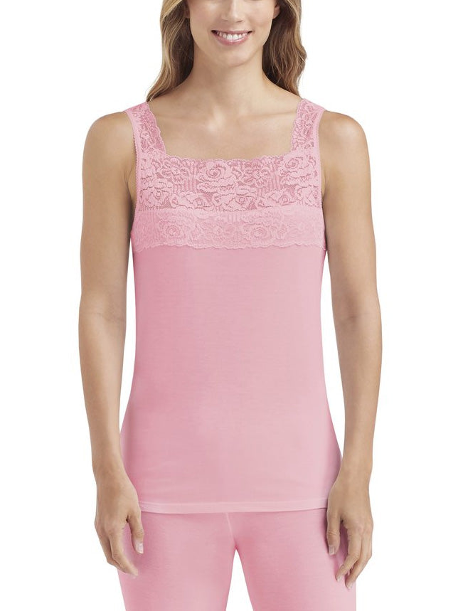 SofTech Square Neck Wide Lace Camisole