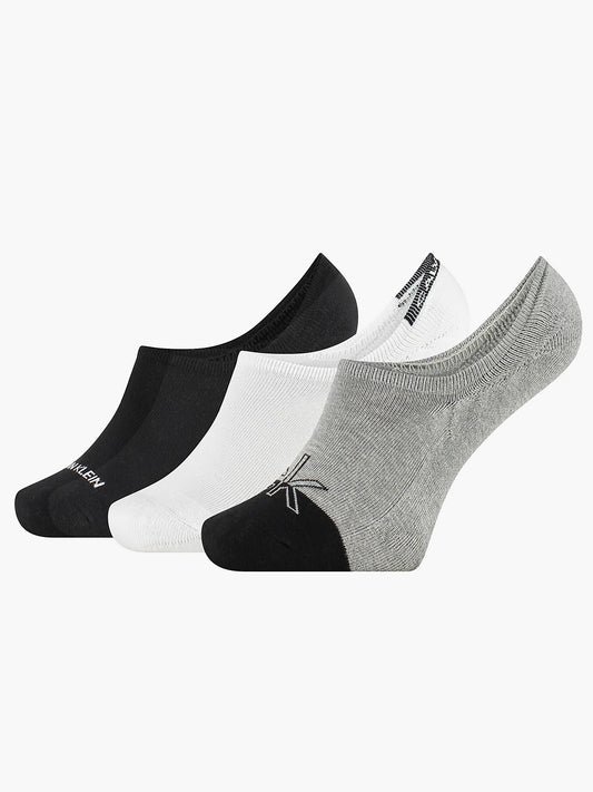 Mens 3 pack iconic logo  terry cushion liner sock