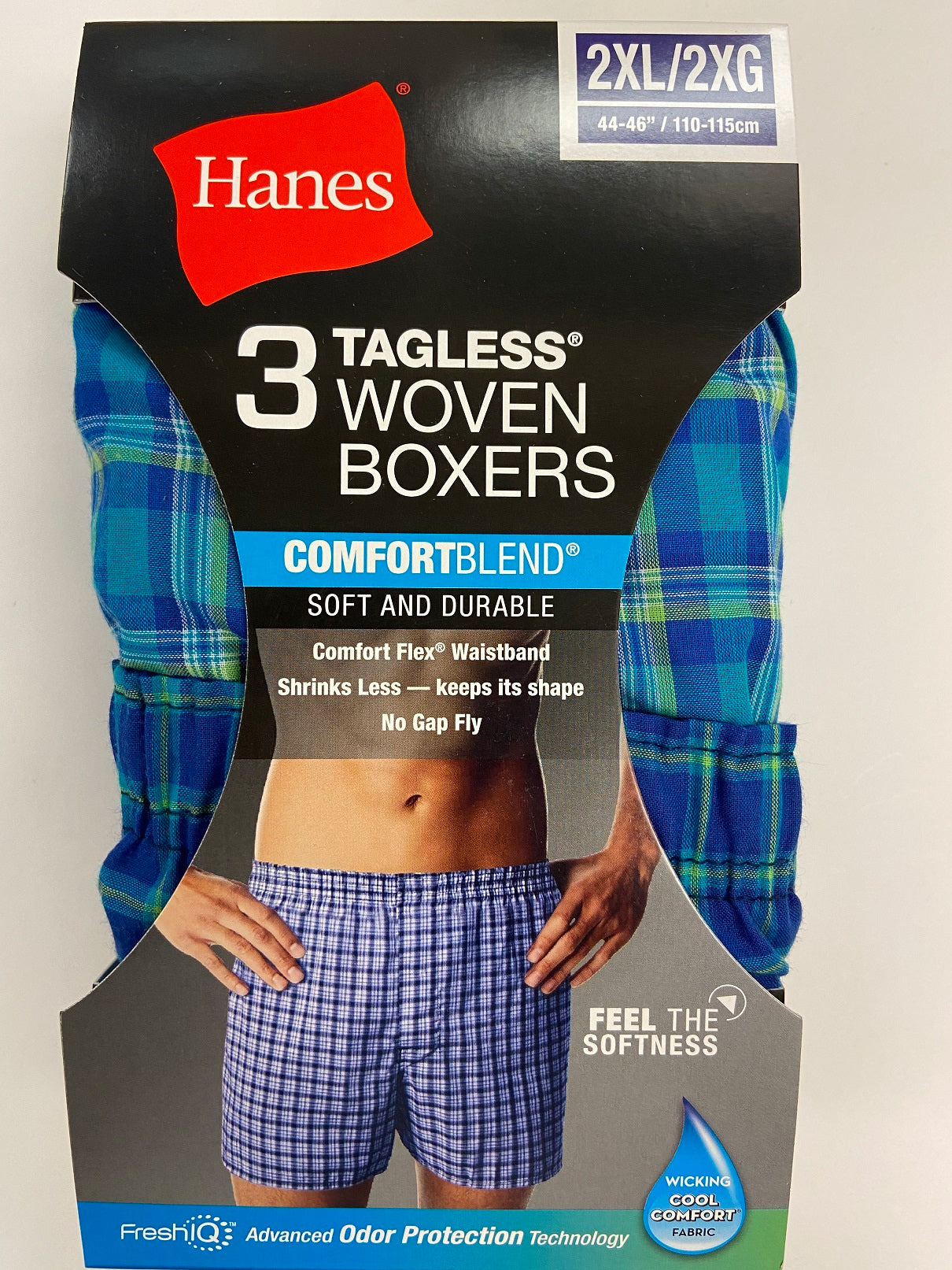 Men's ComfortBlend Tagless Woven Boxers - 3 Pack