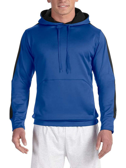 Men's Colorblock Double Dry Pullover Hoodie